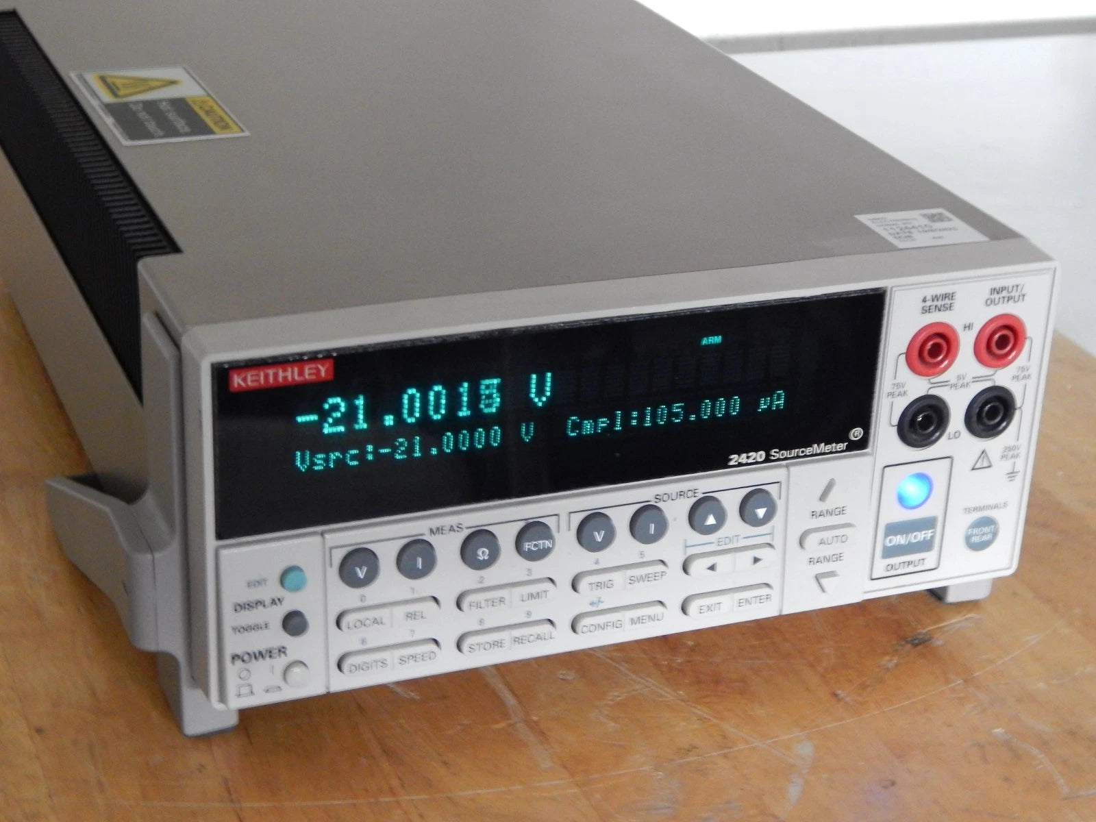 Keithley 2420 High-Current SourceMeter NIST Cal